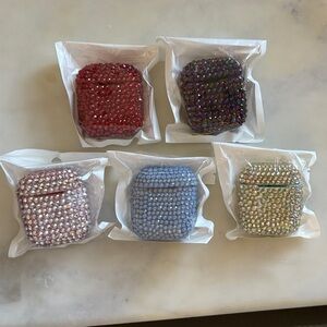 SWAROVSKI Rhinestone custom Apple Airpods Cases (1st gen.) $30 for ONE